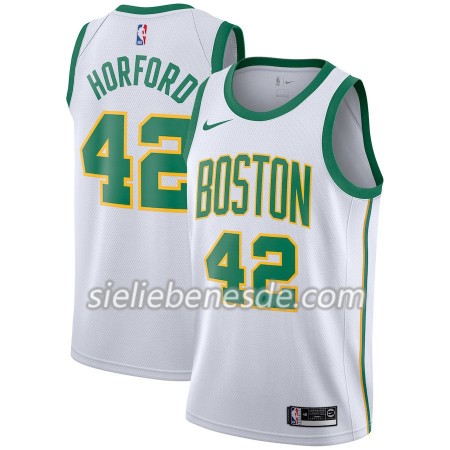 Herren NBA Boston Celtics Trikot Al Horford 42 2018-19 Nike City Edition Weiß Swingman